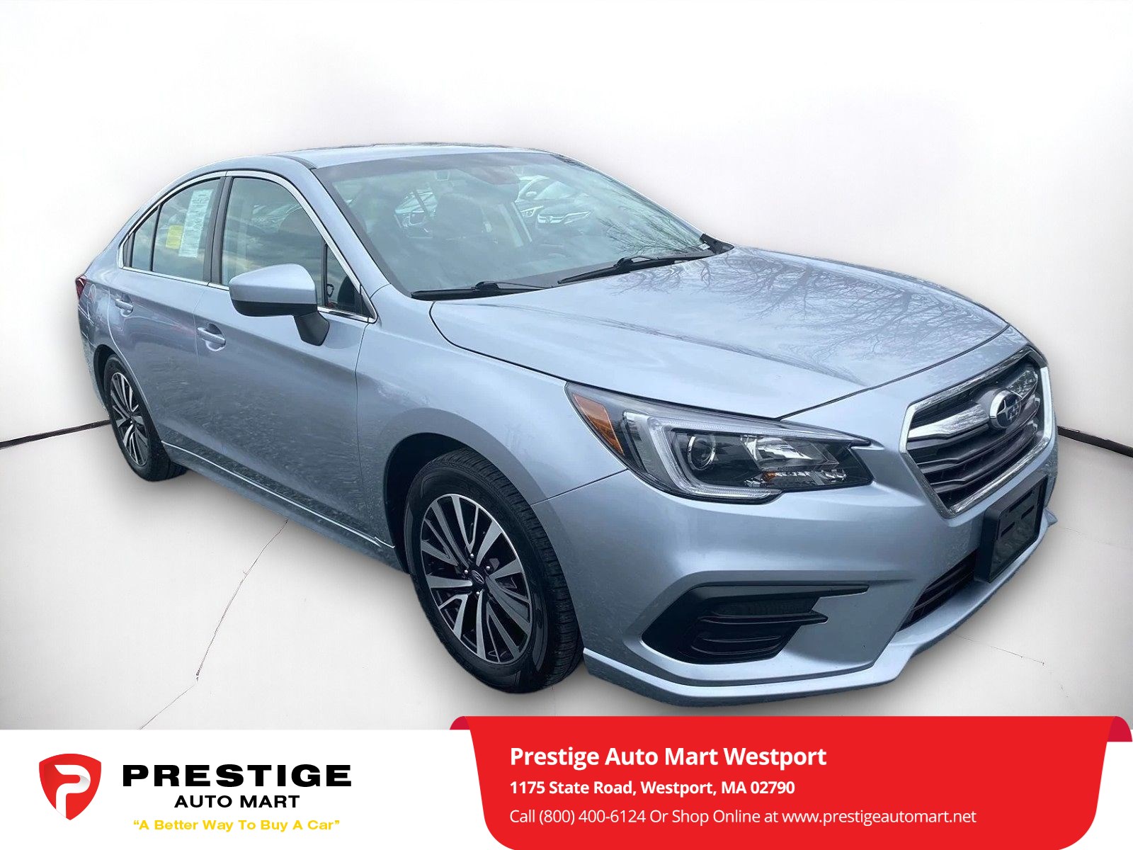 Used 2019 Subaru Legacy Premium with VIN 4S3BNAF6XK3029597 for sale in Westport, MA