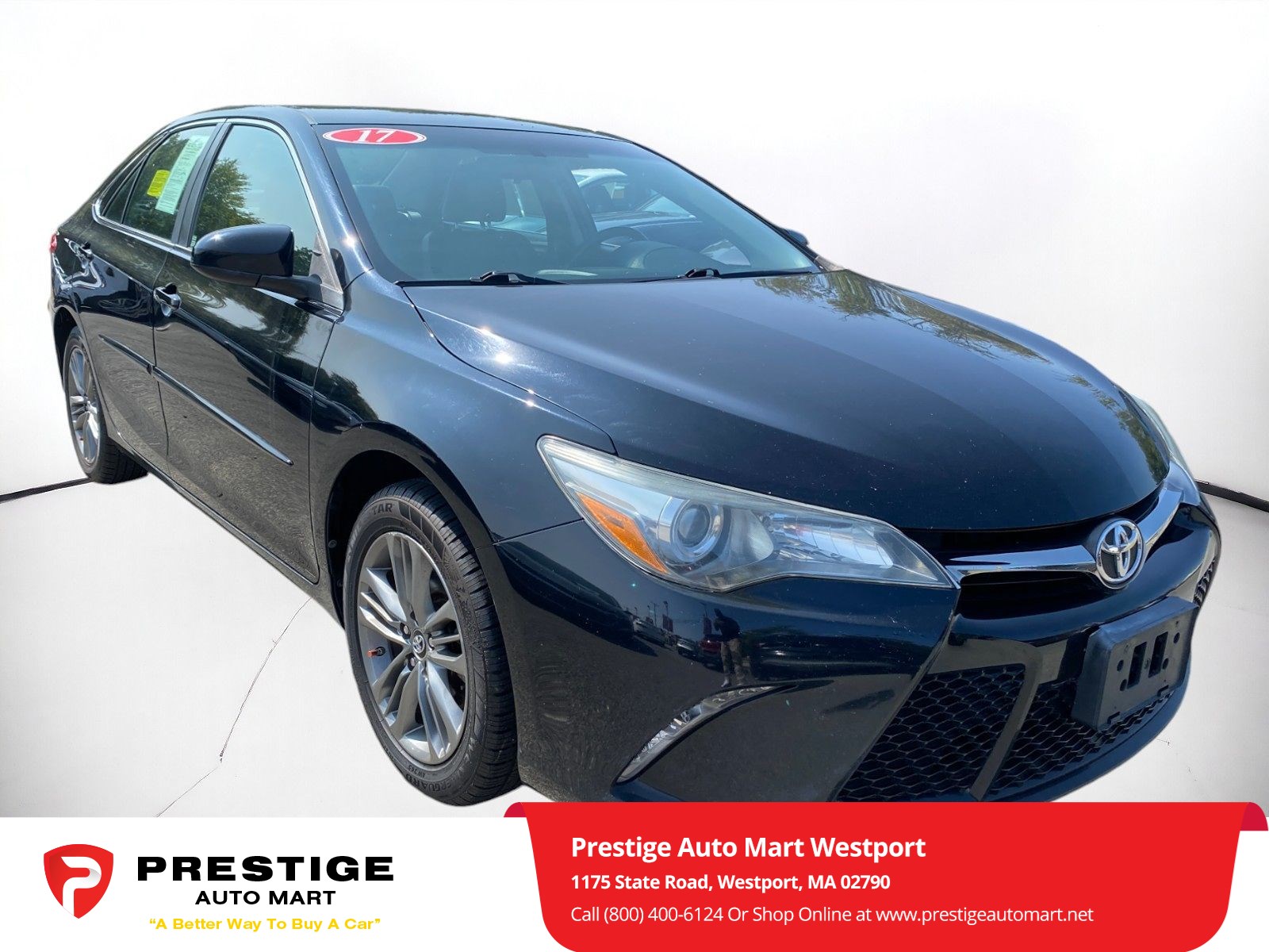 Used 2017 Toyota Camry SE with VIN 4T1BF1FK3HU285945 for sale in Westport, MA