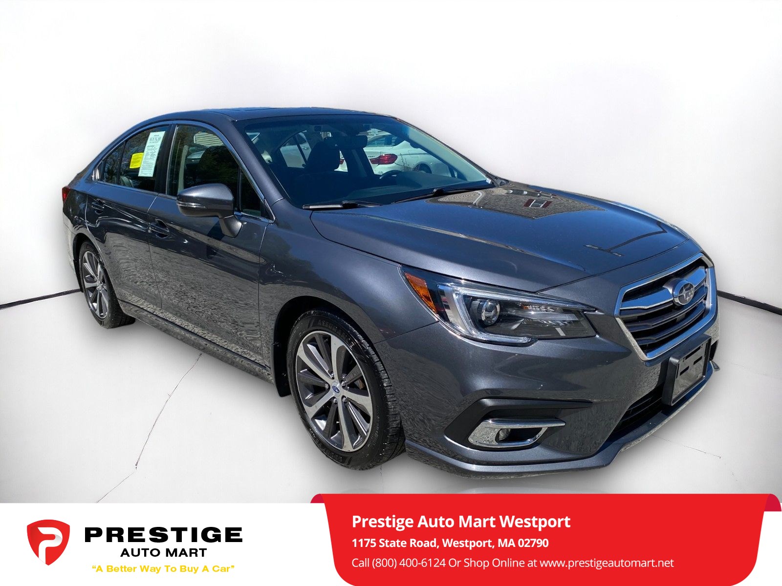 Used 2019 Subaru Legacy Limited with VIN 4S3BNAN6XK3012509 for sale in Westport, MA