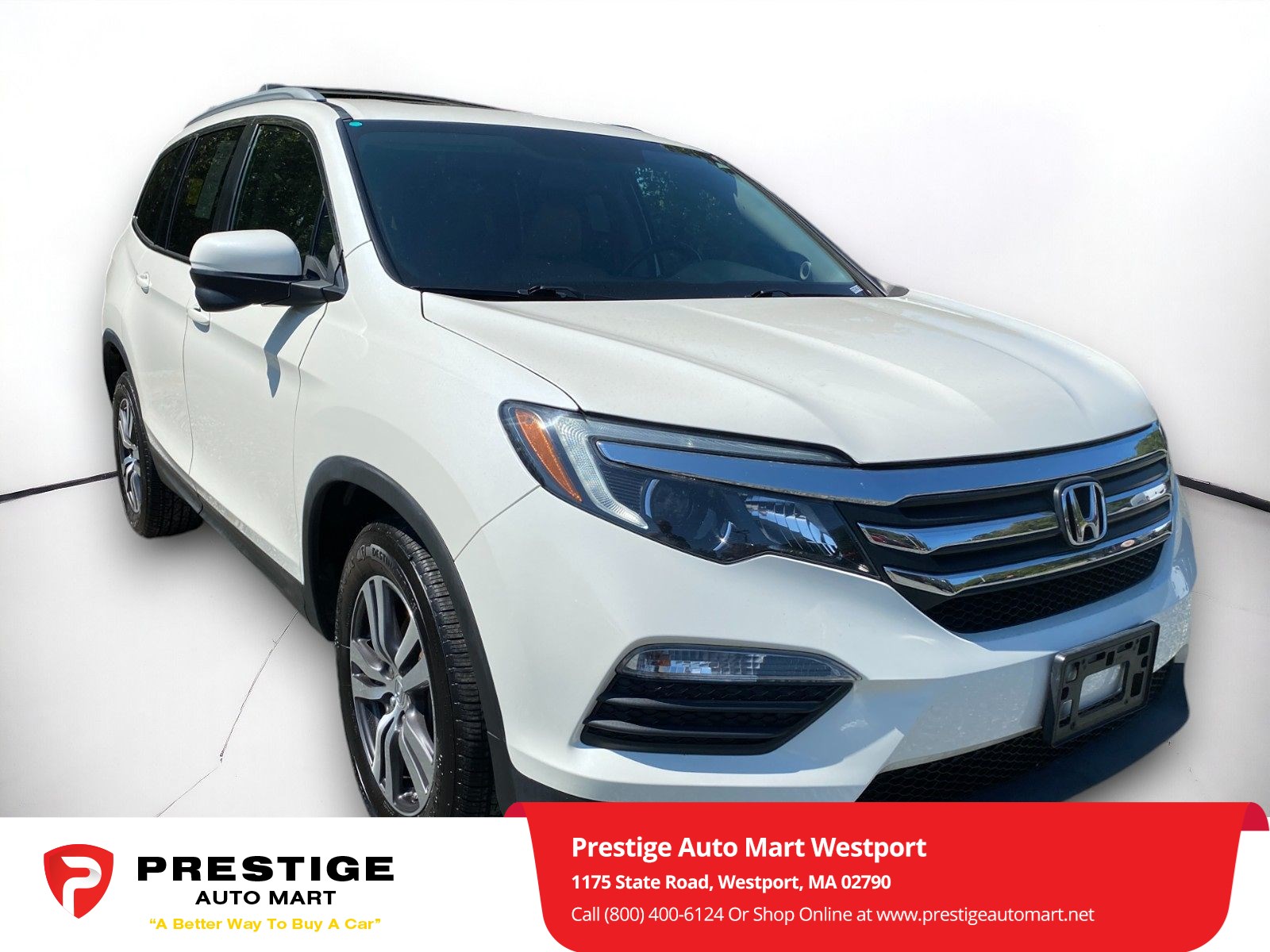 Used 2018 Honda Pilot EX-L with VIN 5FNYF6H85JB036767 for sale in Westport, MA