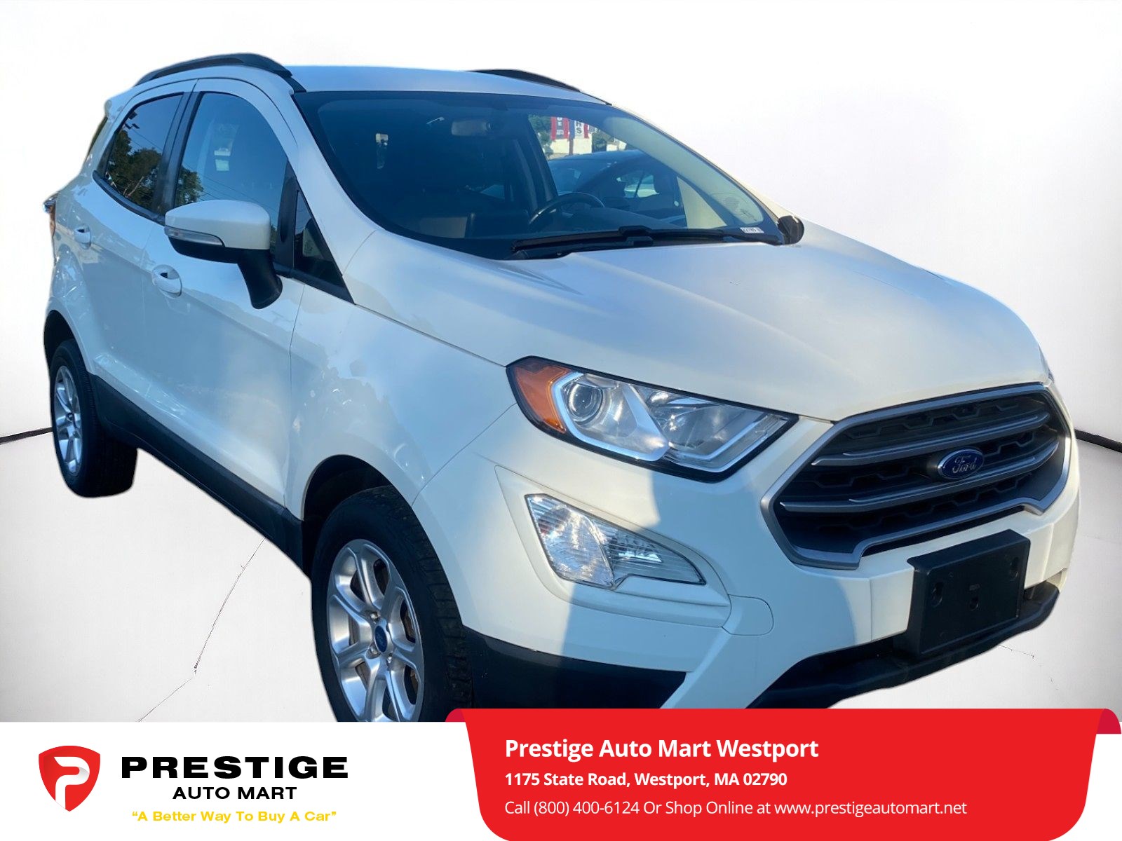 Used 2020 Ford Ecosport SE with VIN MAJ6S3GLXLC356342 for sale in Westport, MA