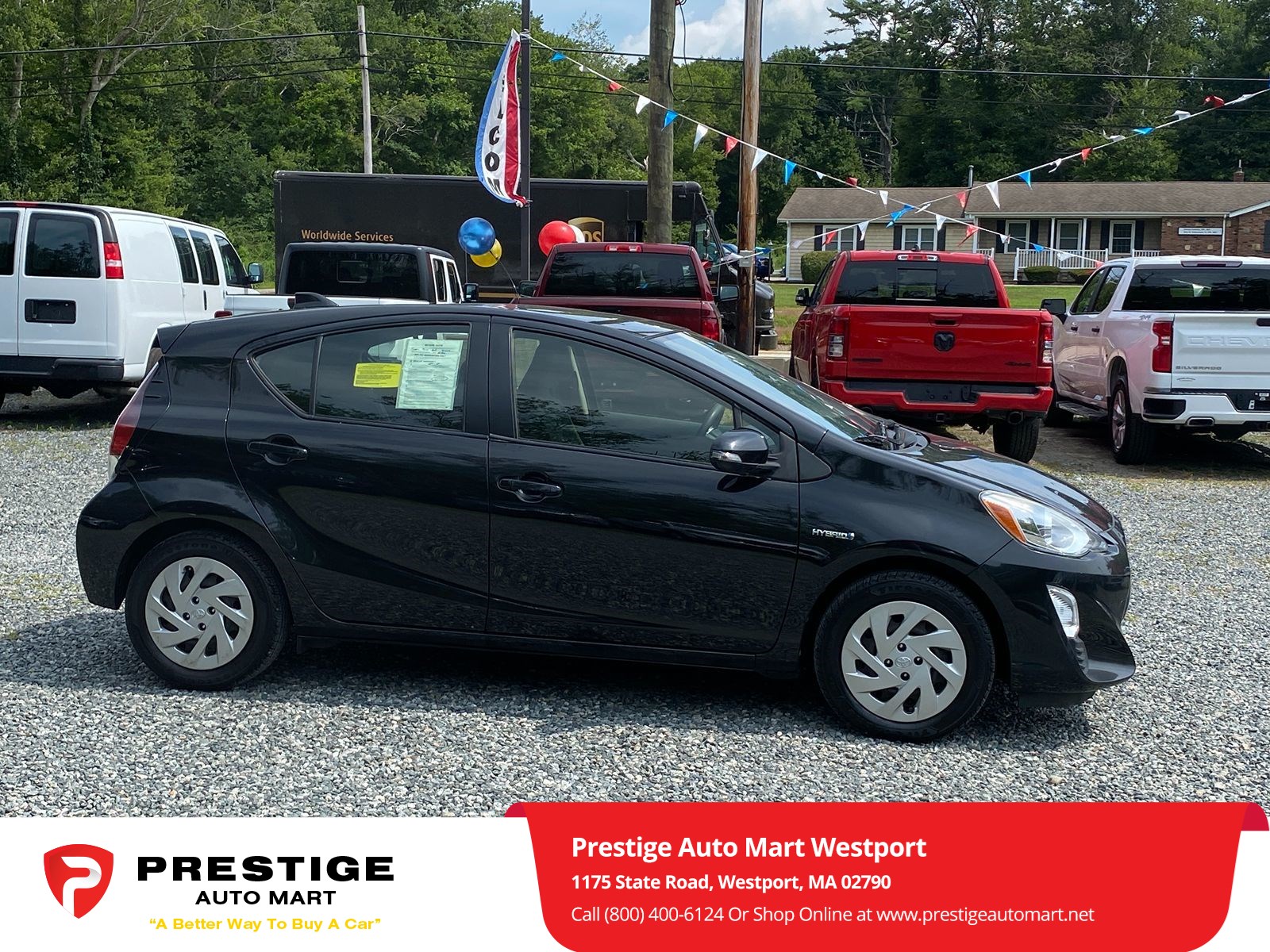 Used 2016 Toyota Prius c Two with VIN JTDKDTB33G1121289 for sale in Westport, MA