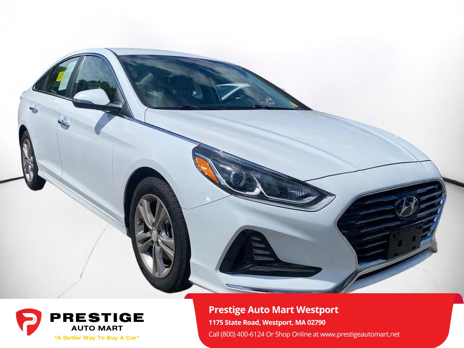 Used 2018 Hyundai Sonata SEL with VIN 5NPE34AF1JH646742 for sale in Westport, MA