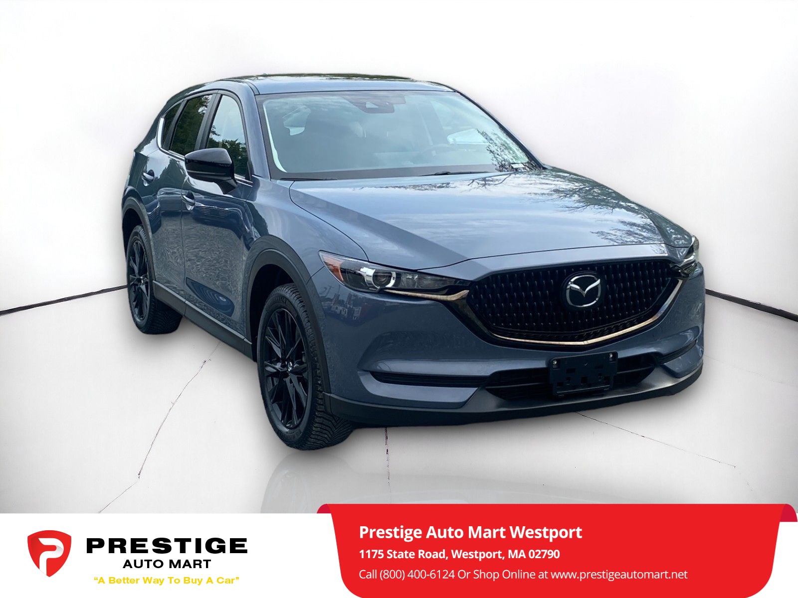 Used 2021 Mazda CX-5 Carbon Edition Turbo with VIN JM3KFBCYXM0481389 for sale in Westport, MA