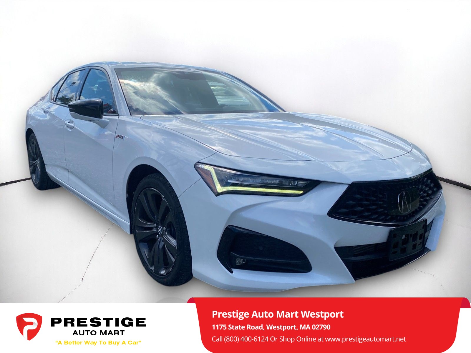 Used 2021 Acura TLX A-SPEC Package with VIN 19UUB6F52MA000701 for sale in Westport, MA