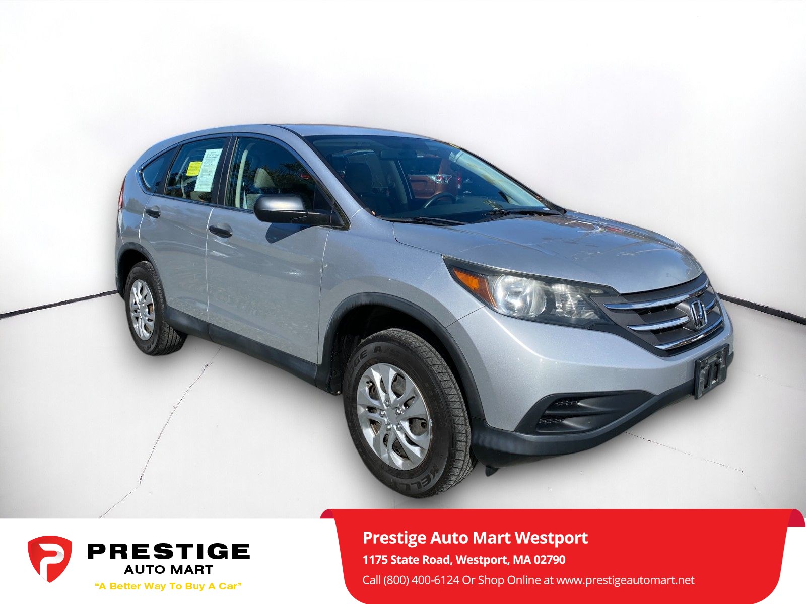 Used 2013 Honda CR-V LX with VIN 2HKRM4H35DH692928 for sale in Westport, MA