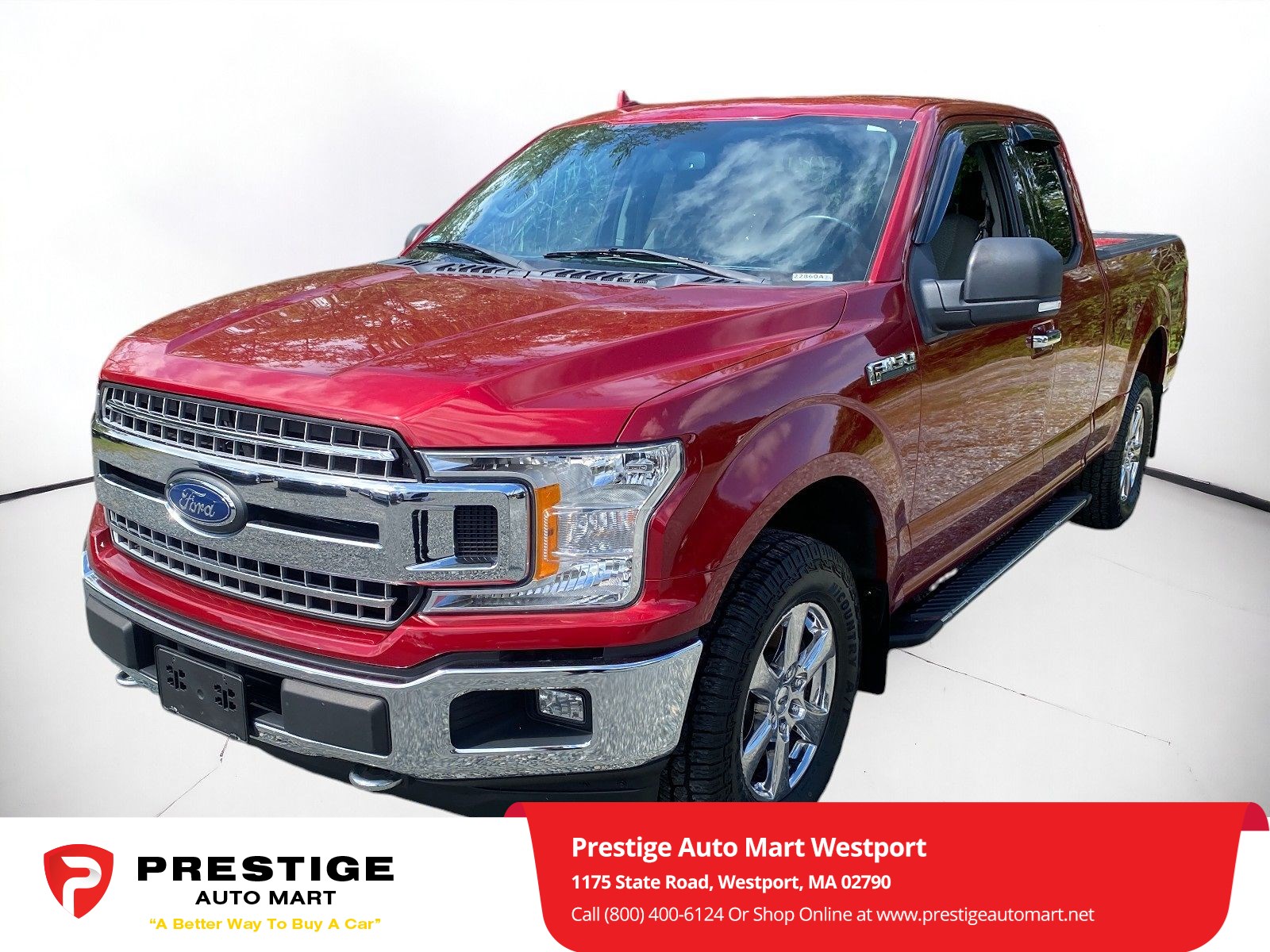 Used 2018 Ford F-150 XLT with VIN 1FTFX1EG1JKC37507 for sale in Westport, MA