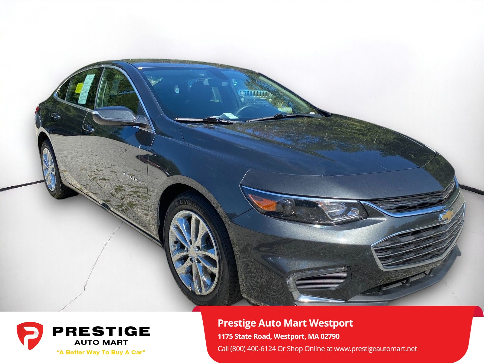 Used 2018 Chevrolet Malibu 1LT with VIN 1G1ZD5ST4JF154749 for sale in Westport, MA