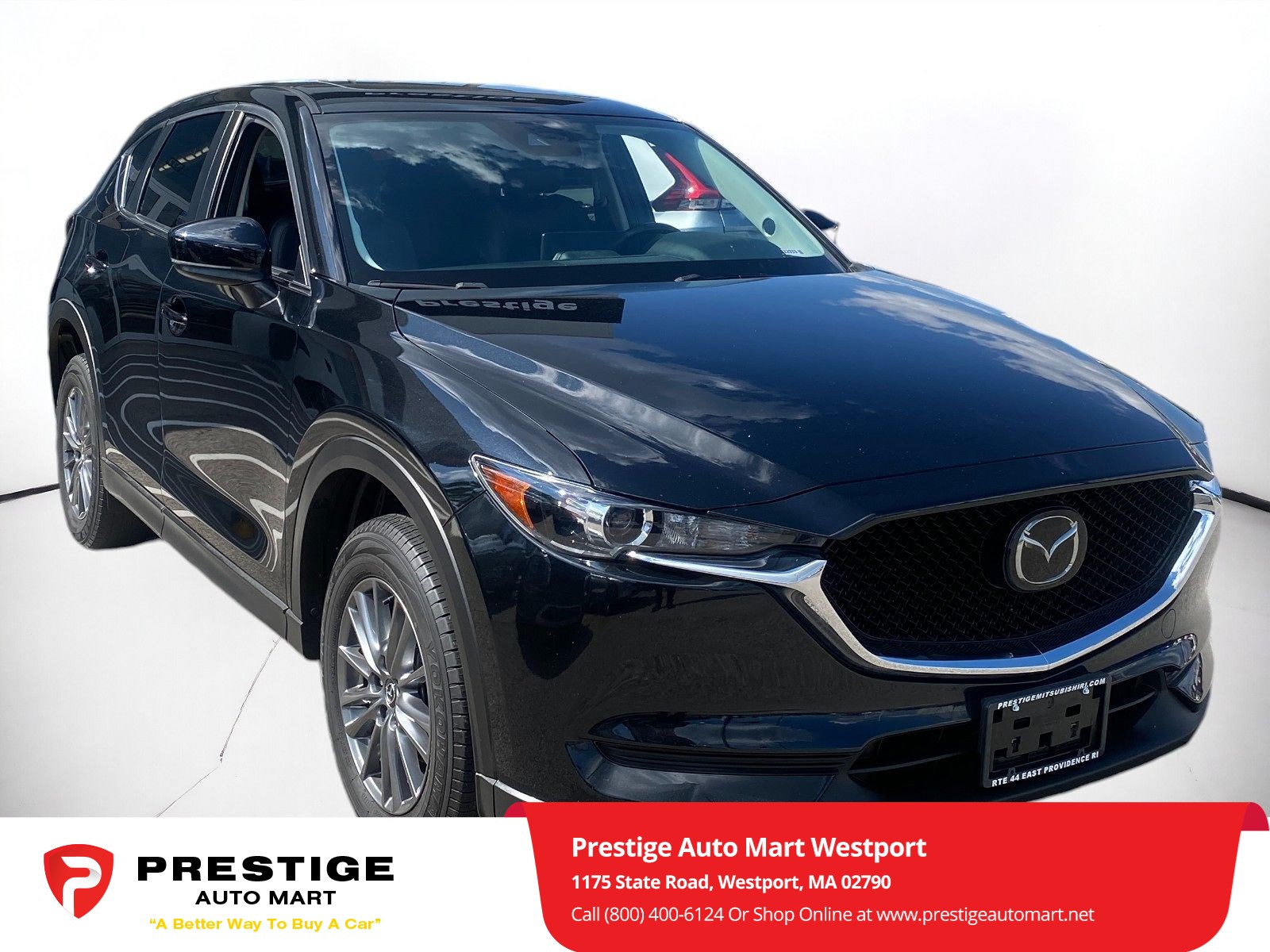 Used 2021 Mazda CX-5 Touring with VIN JM3KFBCM8M1421568 for sale in Westport, MA