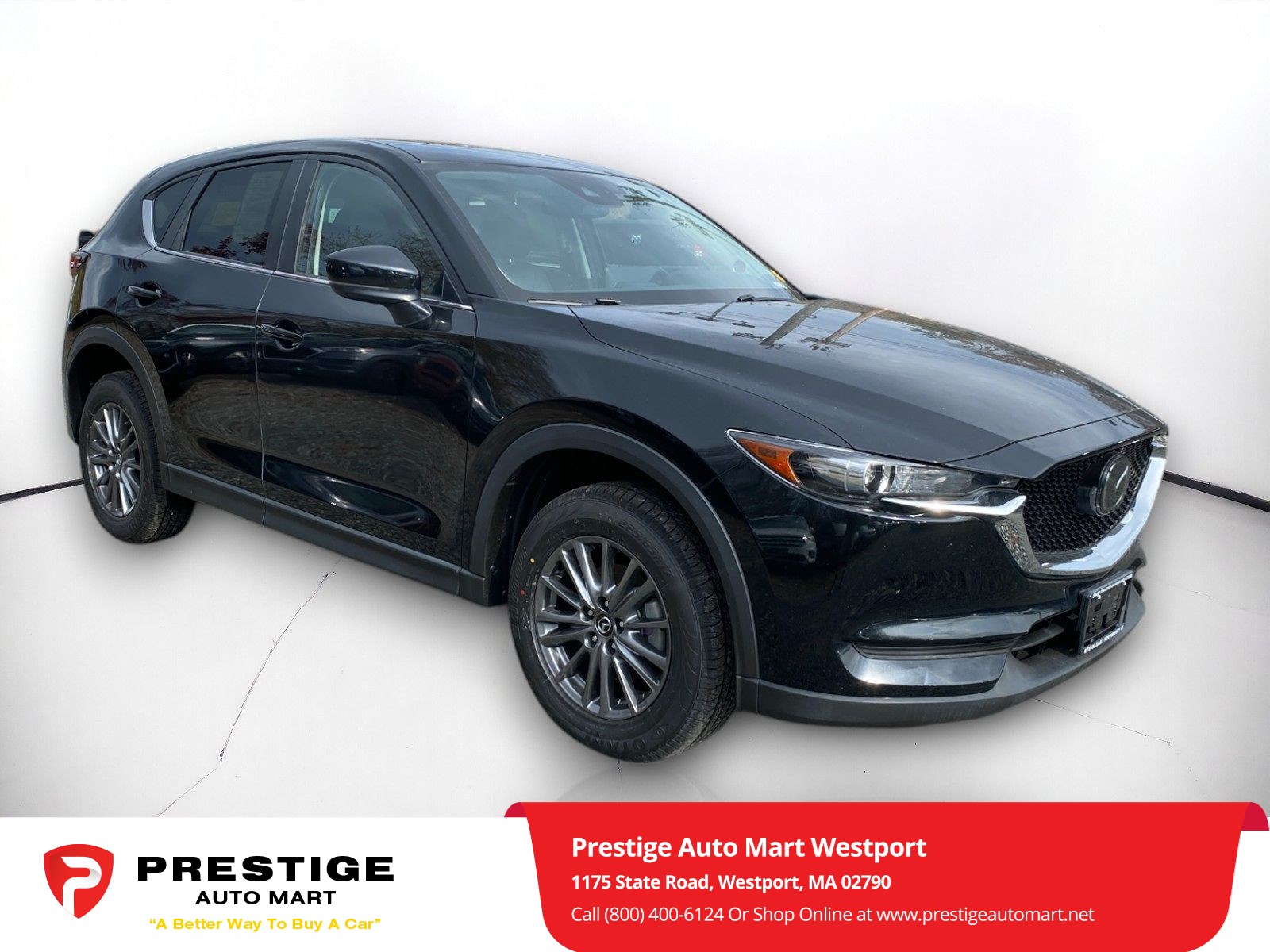 Used 2021 Mazda CX-5 Touring with VIN JM3KFBCM8M1421568 for sale in Westport, MA