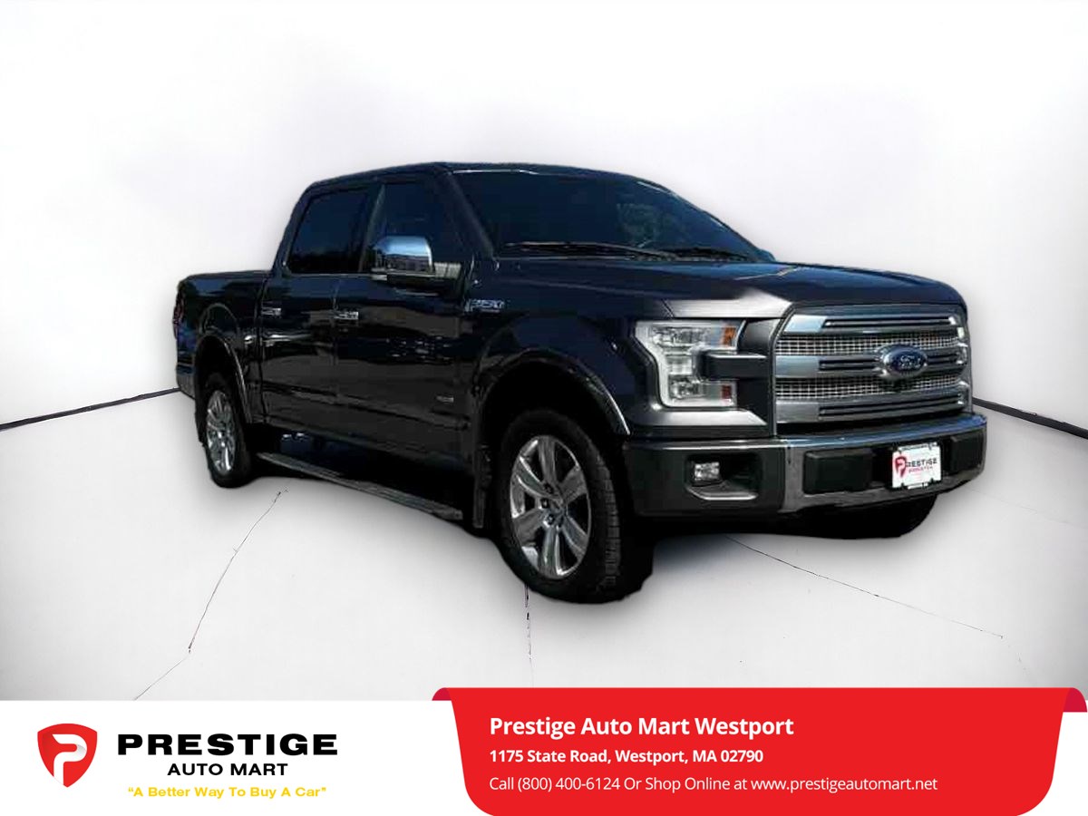 Used 2017 Ford F-150 Platinum with VIN 1FTEW1EG6HFC48472 for sale in Westport, MA