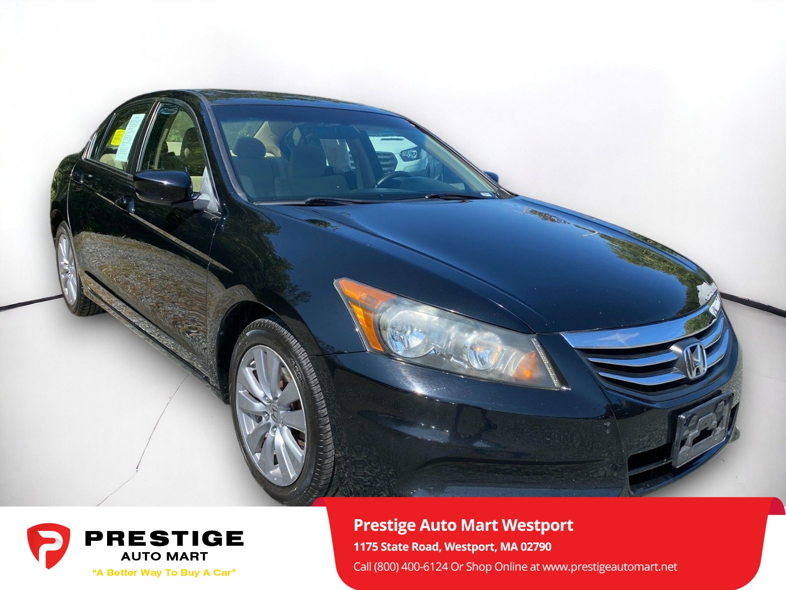 Used 2012 Honda Accord EX with VIN 1HGCP2F77CA187990 for sale in Westport, MA