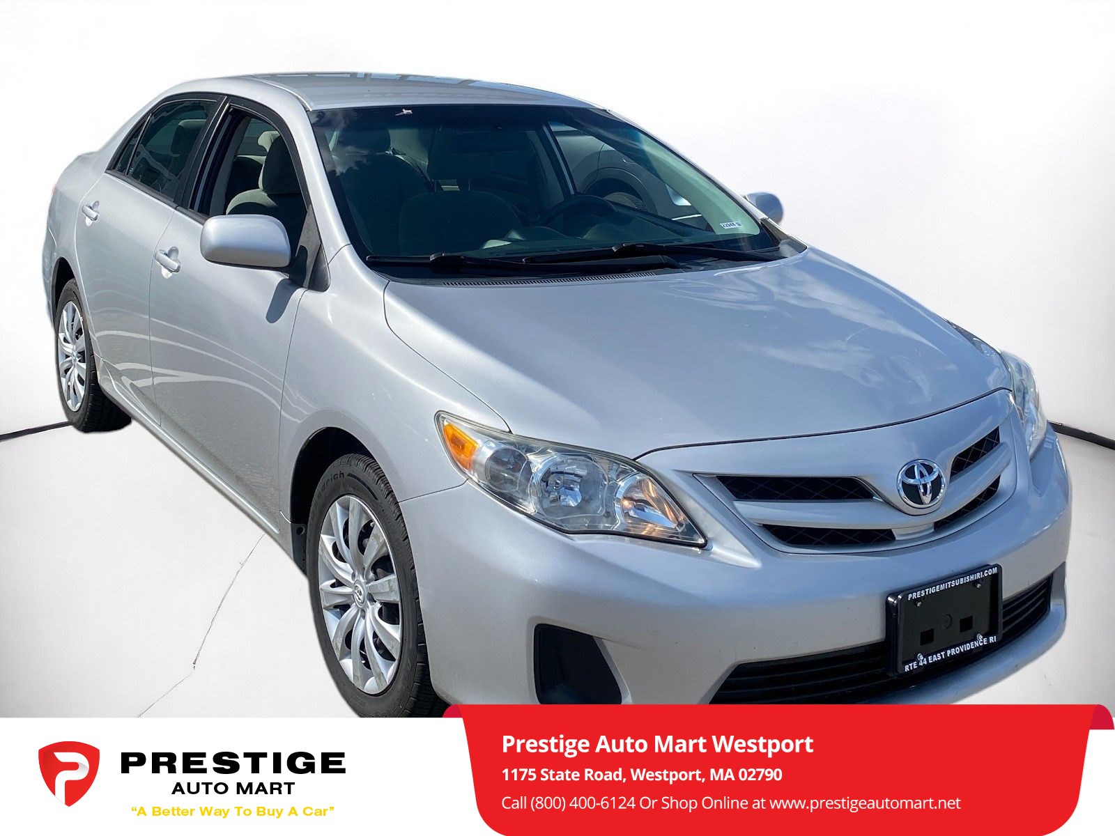 Used 2012 Toyota Corolla LE with VIN 2T1BU4EE1CC882945 for sale in Westport, MA