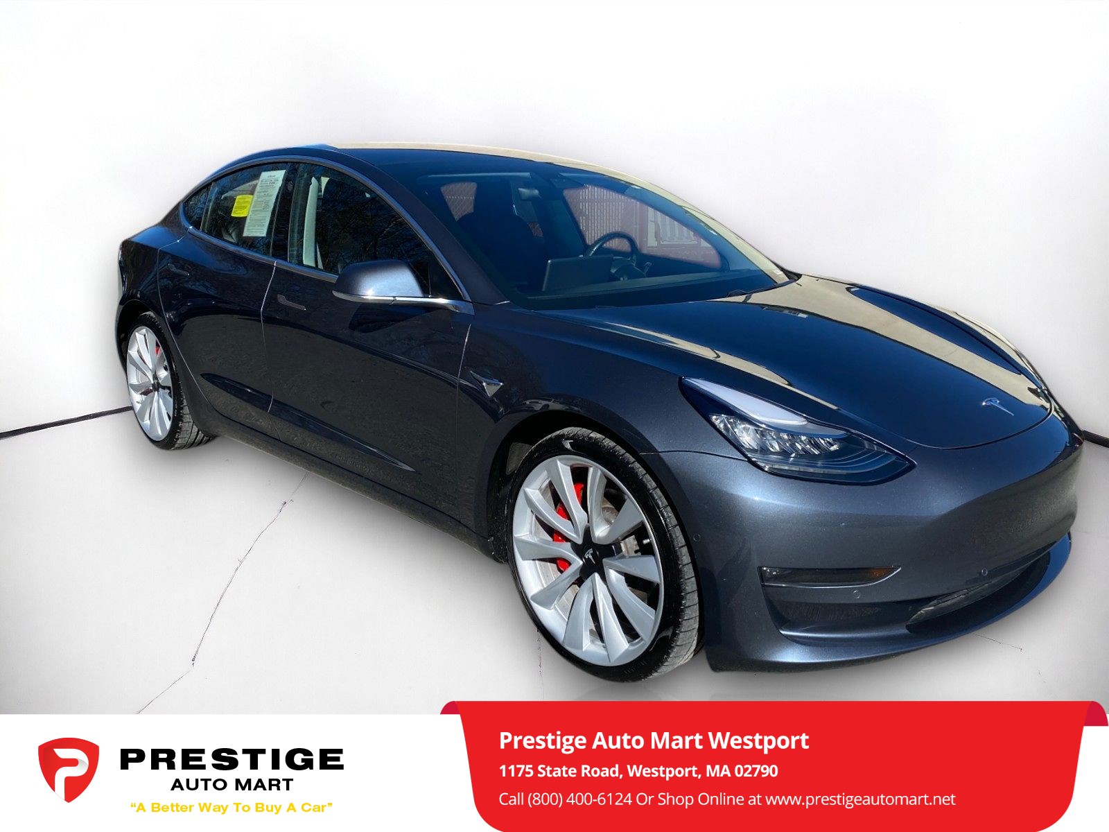 Used 2018 Tesla Model 3 AWD with VIN 5YJ3E1EB3JF073123 for sale in Westport, MA