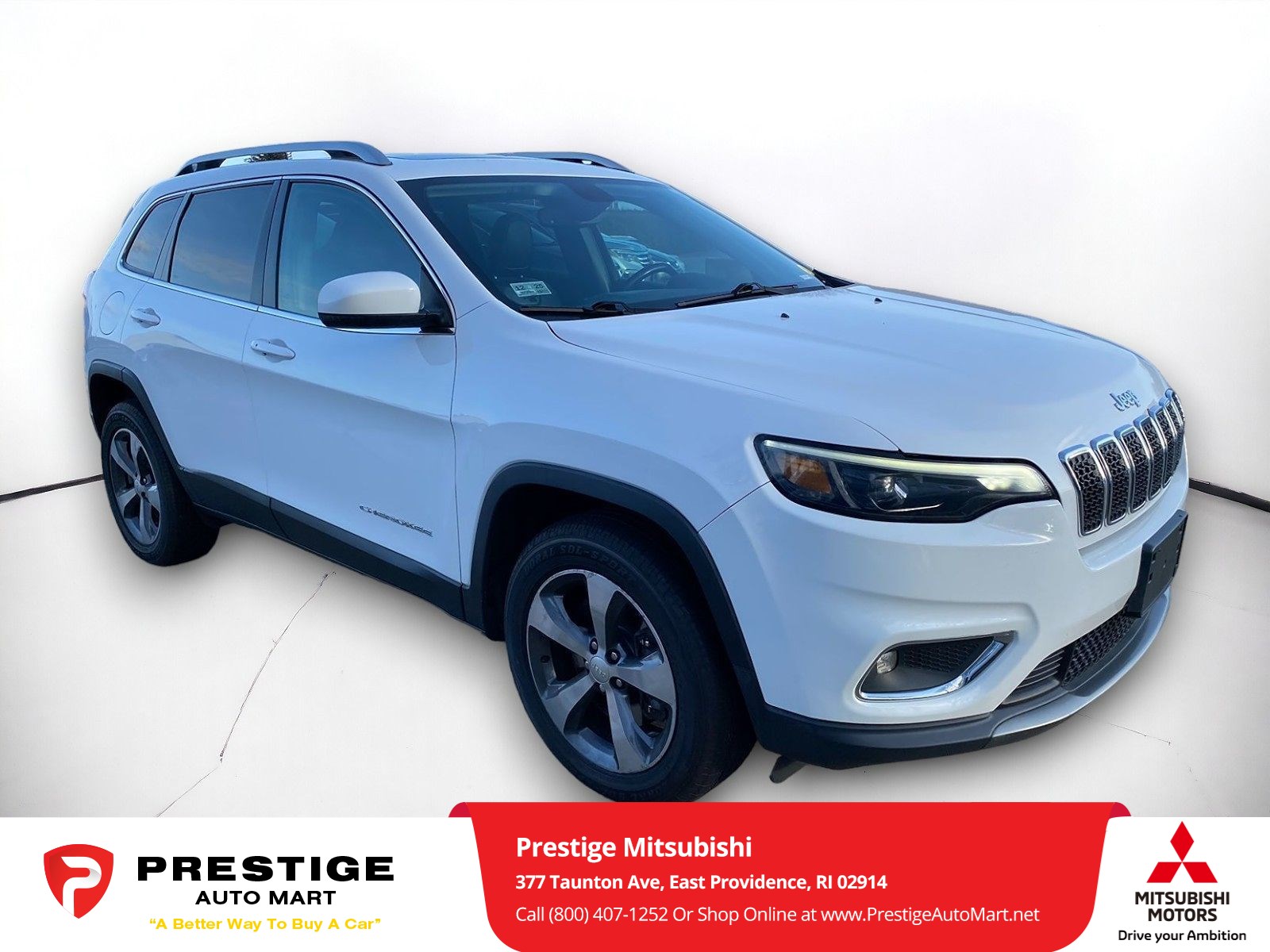 Used 2019 Jeep Cherokee Limited with VIN 1C4PJMDN2KD117406 for sale in East Providence, RI