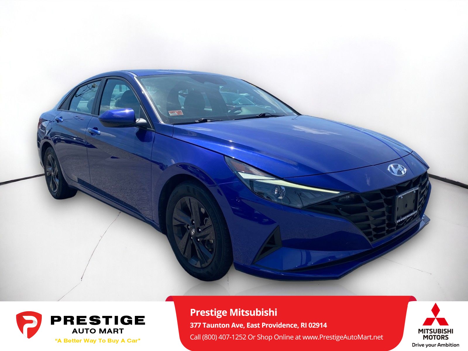 Used 2021 Hyundai Elantra SEL with VIN 5NPLM4AG7MH004477 for sale in East Providence, RI