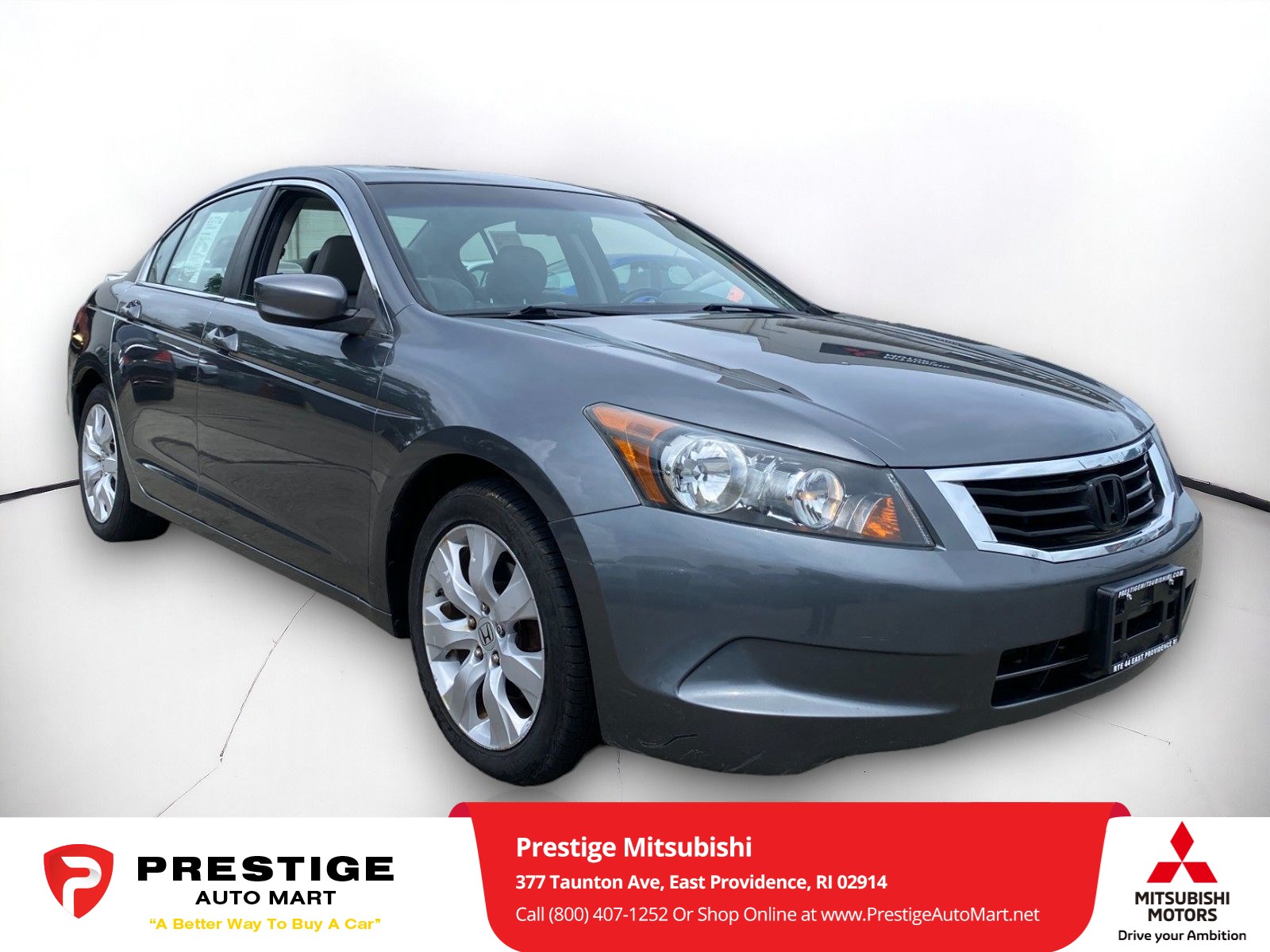 Used 2010 Honda Accord EX-L with VIN 1HGCP2F8XAA084391 for sale in East Providence, RI