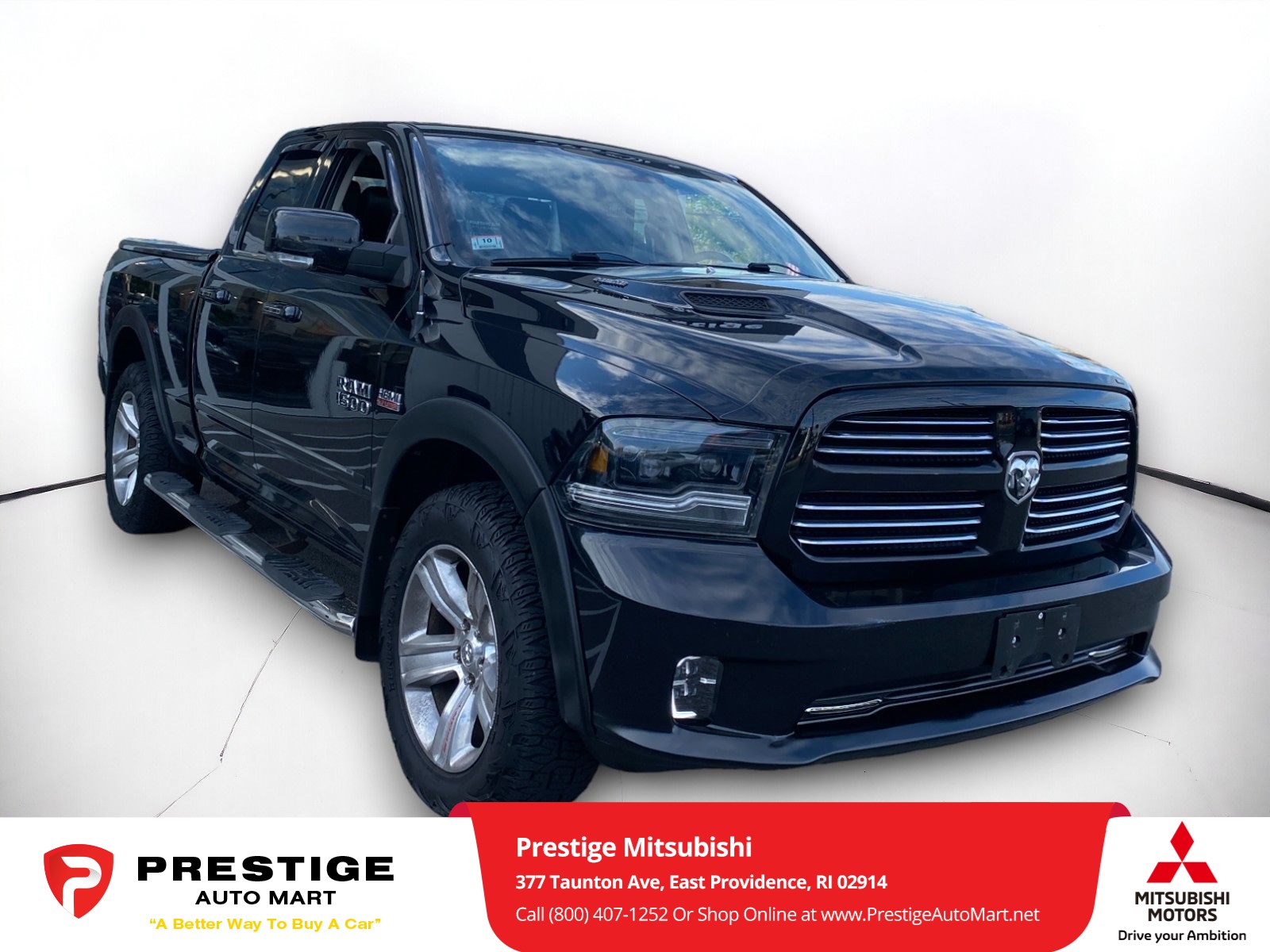 Used 2013 RAM Ram 1500 Pickup Sport with VIN 1C6RR7HT2DS590174 for sale in East Providence, RI