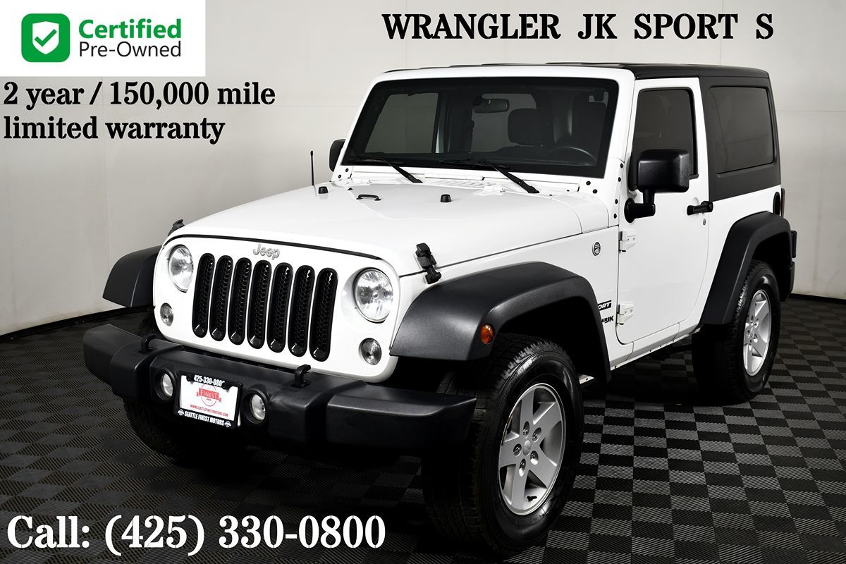 Certified Pre-Owned 2018 Jeep Wrangler JK Sport S