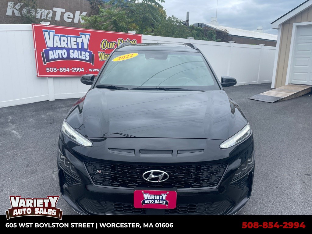 Used 2022 Hyundai Kona N Line with VIN KM8K3CA39NU757470 for sale in Worcester, MA