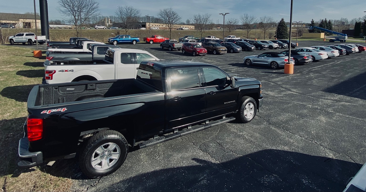 Trucks, suvs and sedan for sale at Byron Center Motors outside lot used car dealership in Byron Center MI