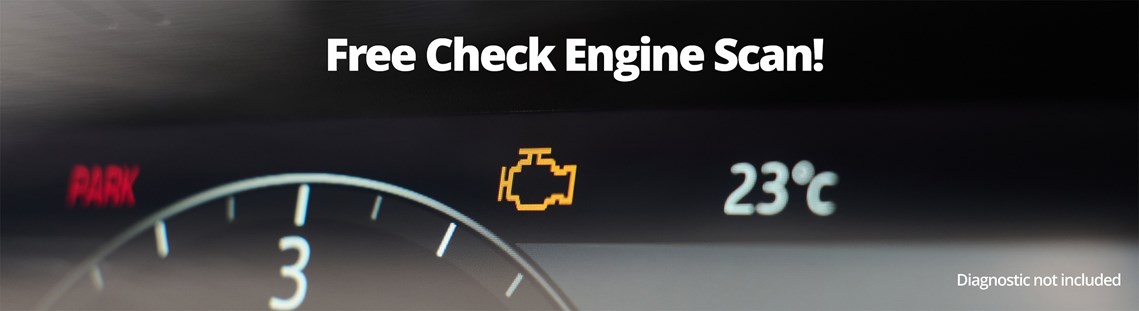 Free Check Engine Scan! Diagnostic not included.